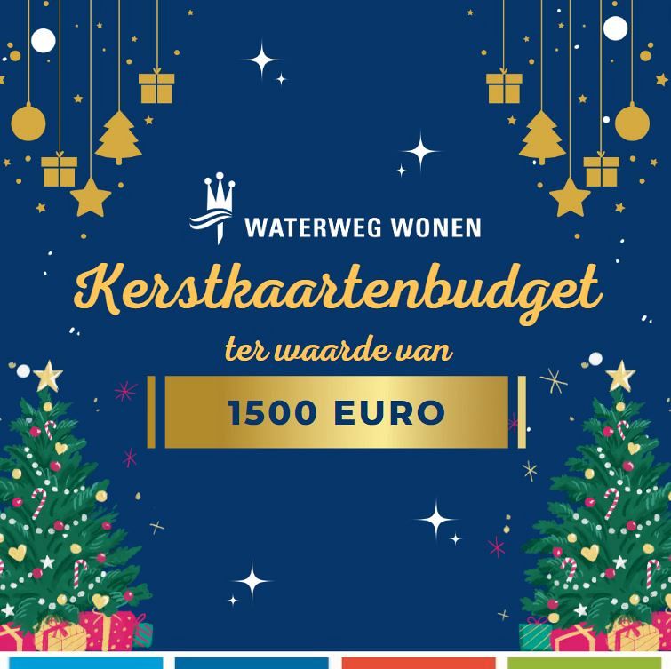 Wie verdient het kerstkaartenbudget van Waterweg Wonen?
